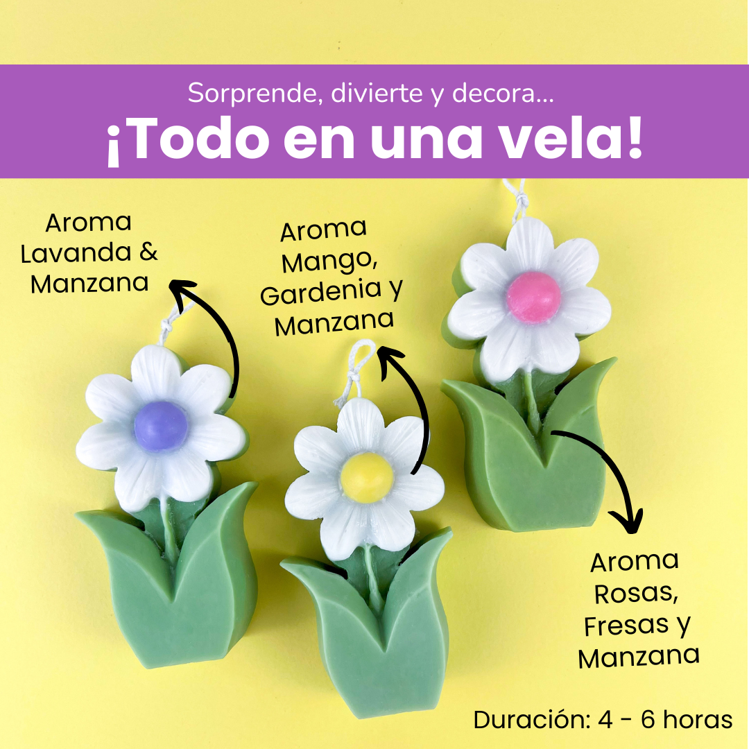 Vela Flor Daisy