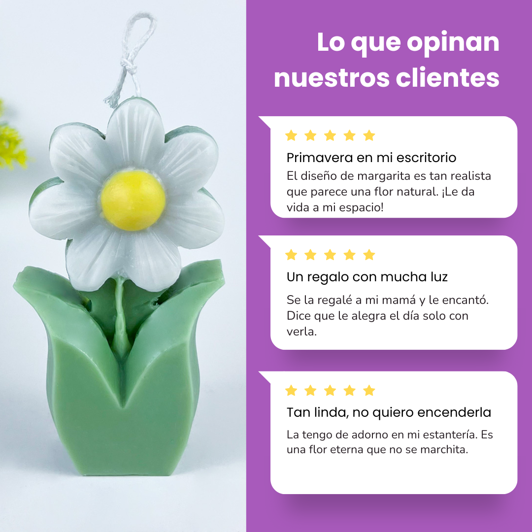 Vela Flor Daisy