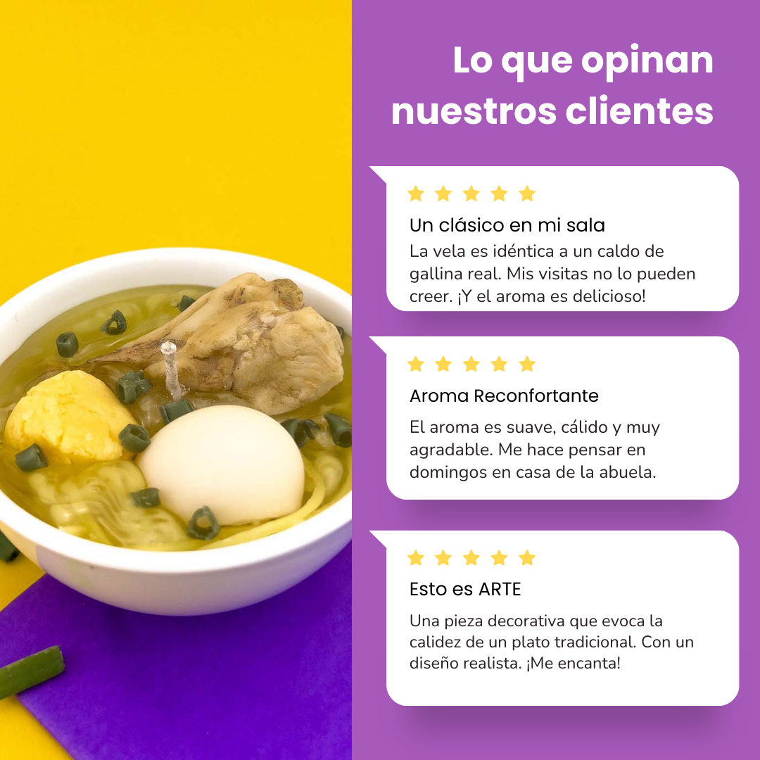 Vela Caldo de Gallina