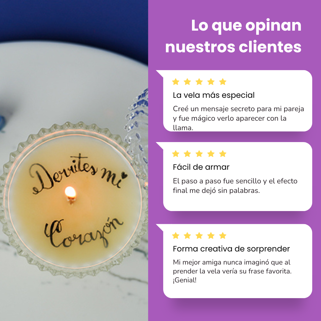 DIY KIT Secret Candle