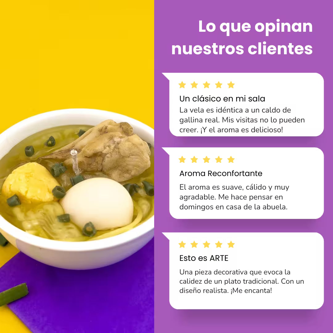Vela Caldo de Gallina