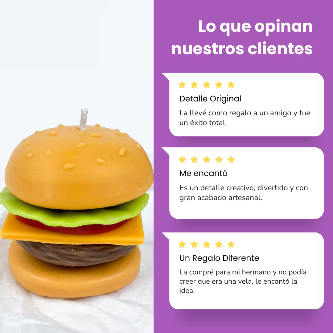 Vela Hamburguesa