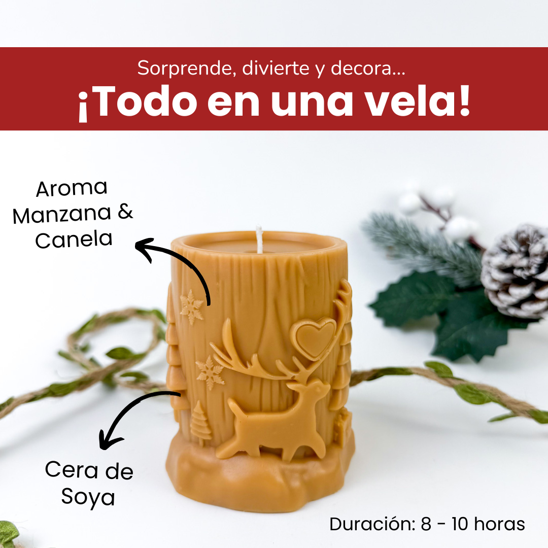 Vela Navidad en Relieve