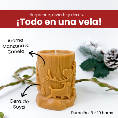 Vela Navidad en Relieve