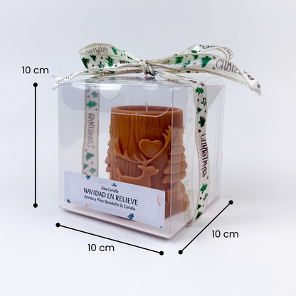 Vela Navidad en Relieve
