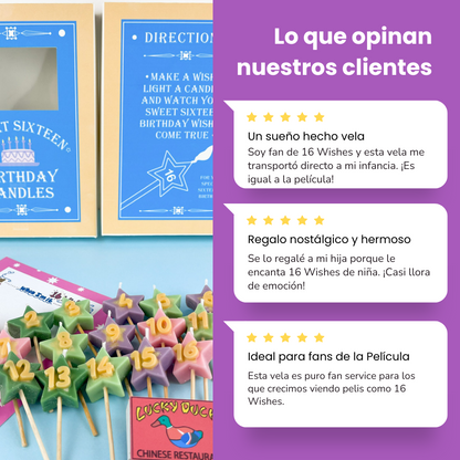Set Velas 16 Deseos