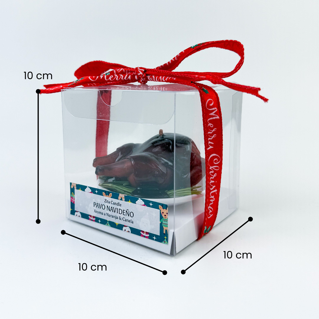Vela Pavo Navideño
