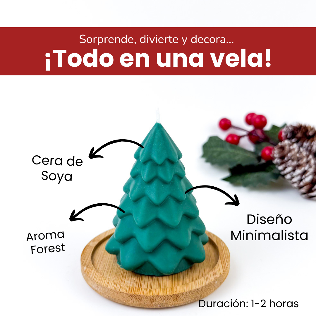 Vela Árbol Navidad