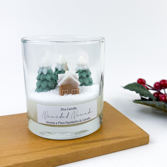 Vela Navidad Nevada